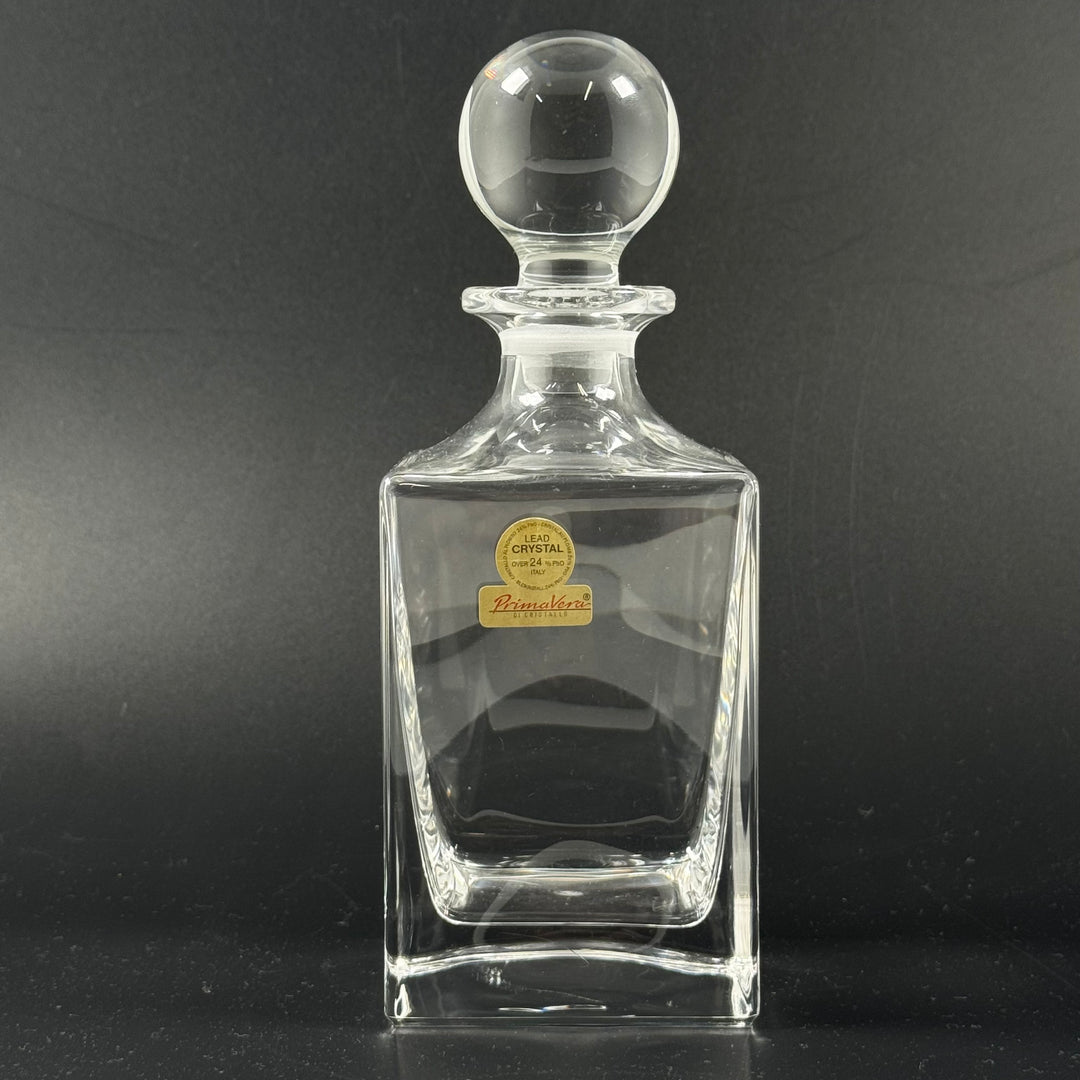 Elegant rektangulär kristallkaraff i blyglas Primavera