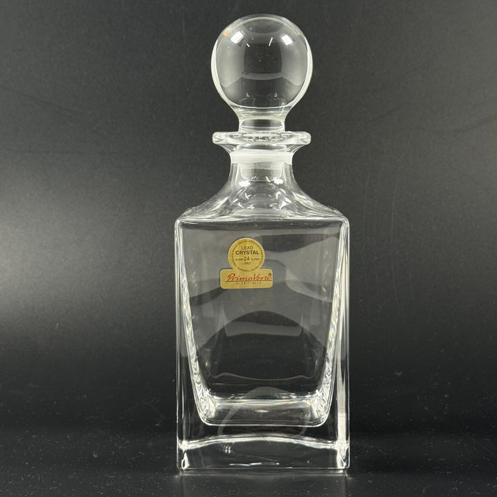 Elegant rektangulär kristallkaraff i blyglas Primavera