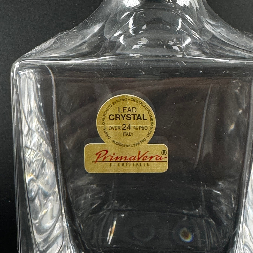 Elegant rektangulär kristallkaraff i blyglas Primavera