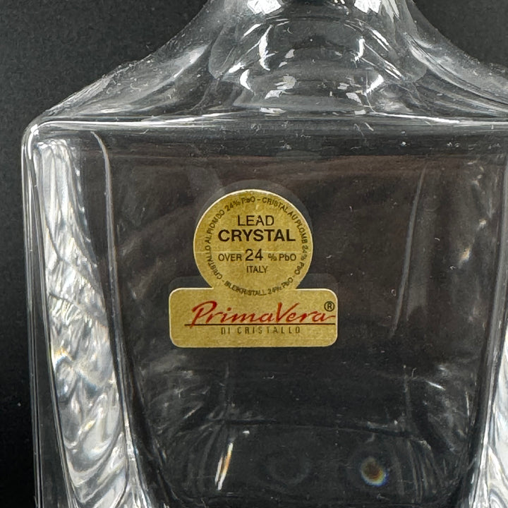 Elegant rektangulär kristallkaraff i blyglas Primavera