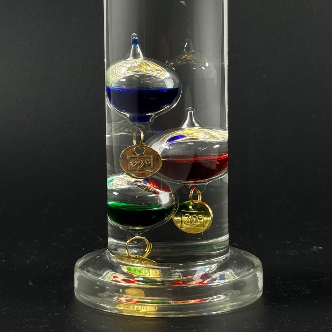 Elegant Galileo termometer i glas modern