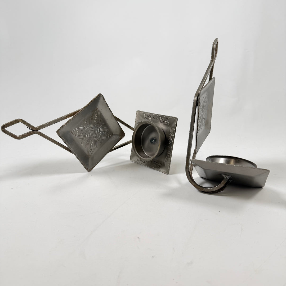 Retro väggljuslykta i metall 27 cm