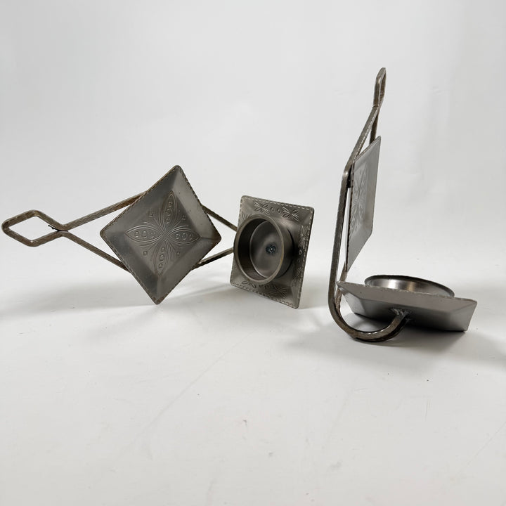 Retro väggljuslykta i metall 27 cm