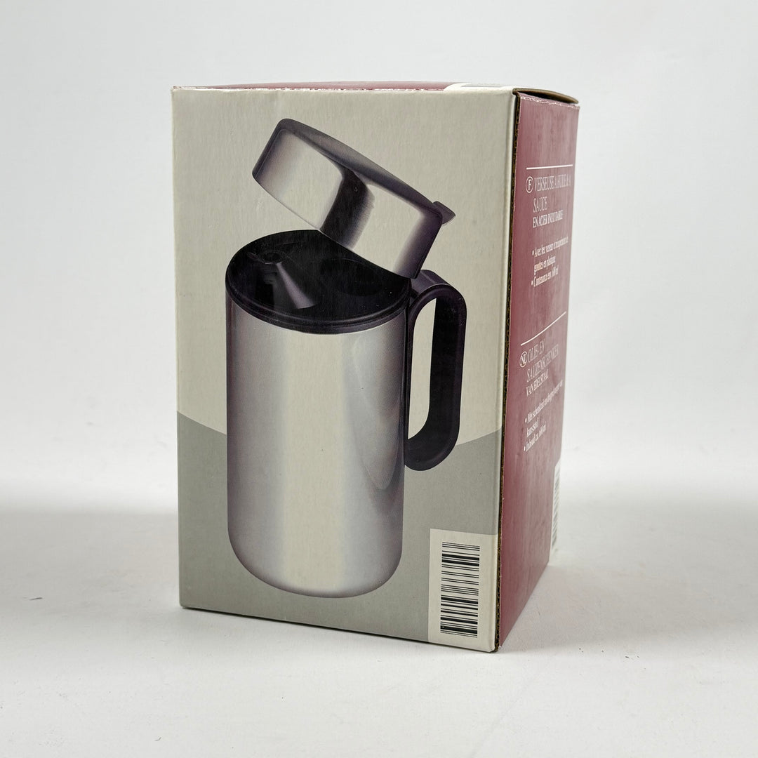 Elegant olje- och såsdispenser i rostfritt stål