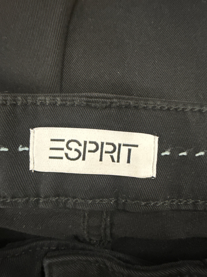 Esprit - Svarta jeans i bomull, ankellängd