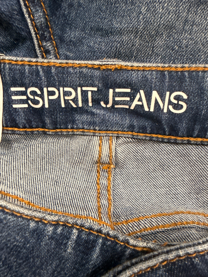 Esprit Jeansshorts i denim med uppvikta kanter